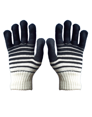 Acrylic Gloves Designer ladies black